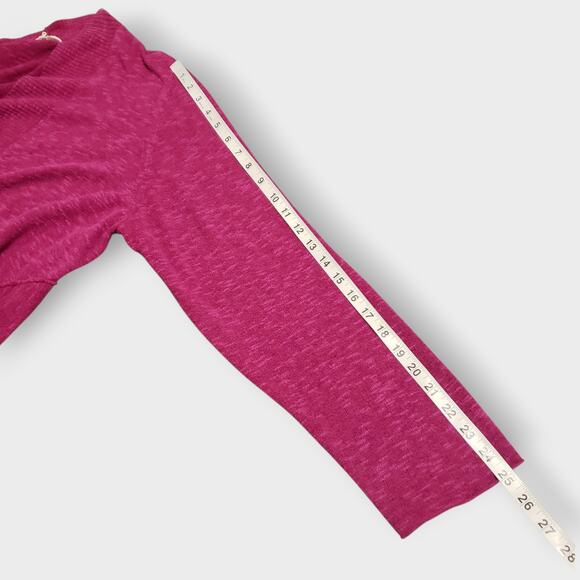 Eileen Fisher Woman 2X Linen Blend Open Front Cardigan Sweater Fuschia Flowy - Picture 11 of 13